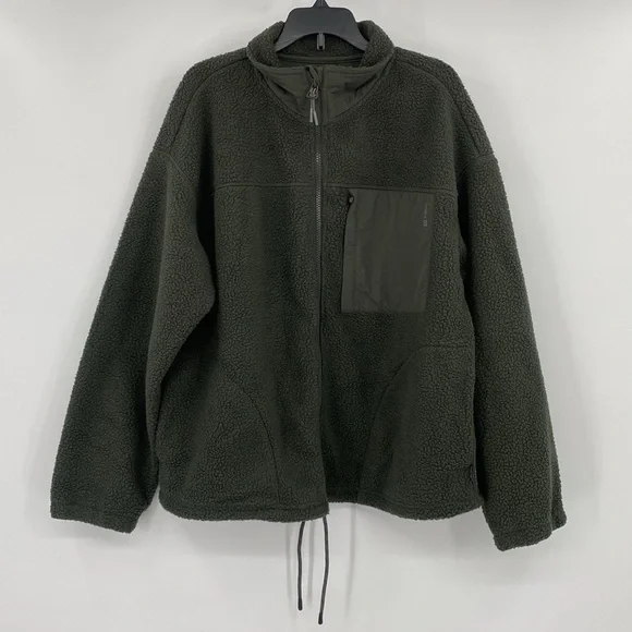 Bass Outdoors Women’s Green Coastal Sherpa Fleece Jacket Size XS - Picture 2 of 10